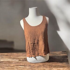 Everlane Tan Textured Tank Top